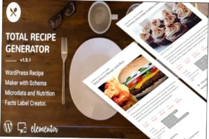 Total Recipe Generator for WPBakery Nulled Free Download