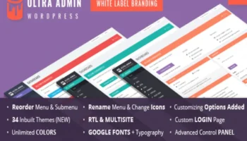 Ultra WordPress Admin Nulled Theme