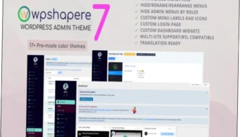 WPShapere Theme Nulled Free Download