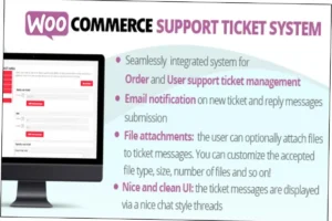 WooCommerce Support Ticket System Nulled Free Download