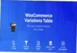 WooCommerce Variations Table Nulled Free Download